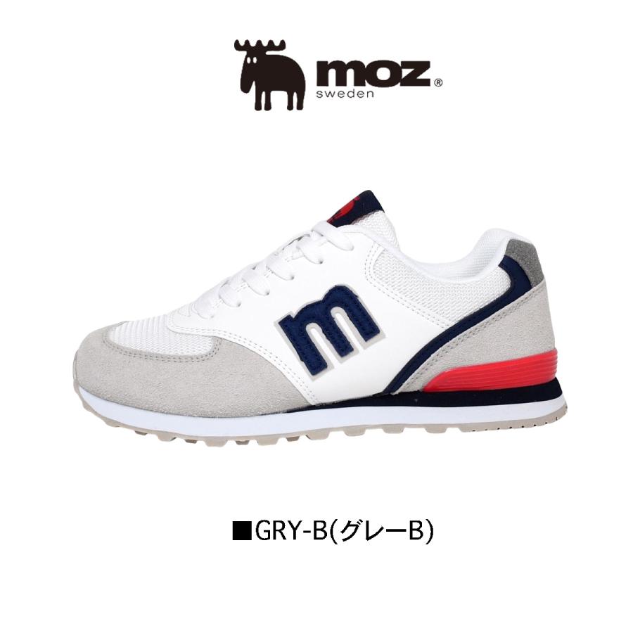 moz（モズ） スニーカー レディース 3E 幅広 軽量 マルチカラー 配色