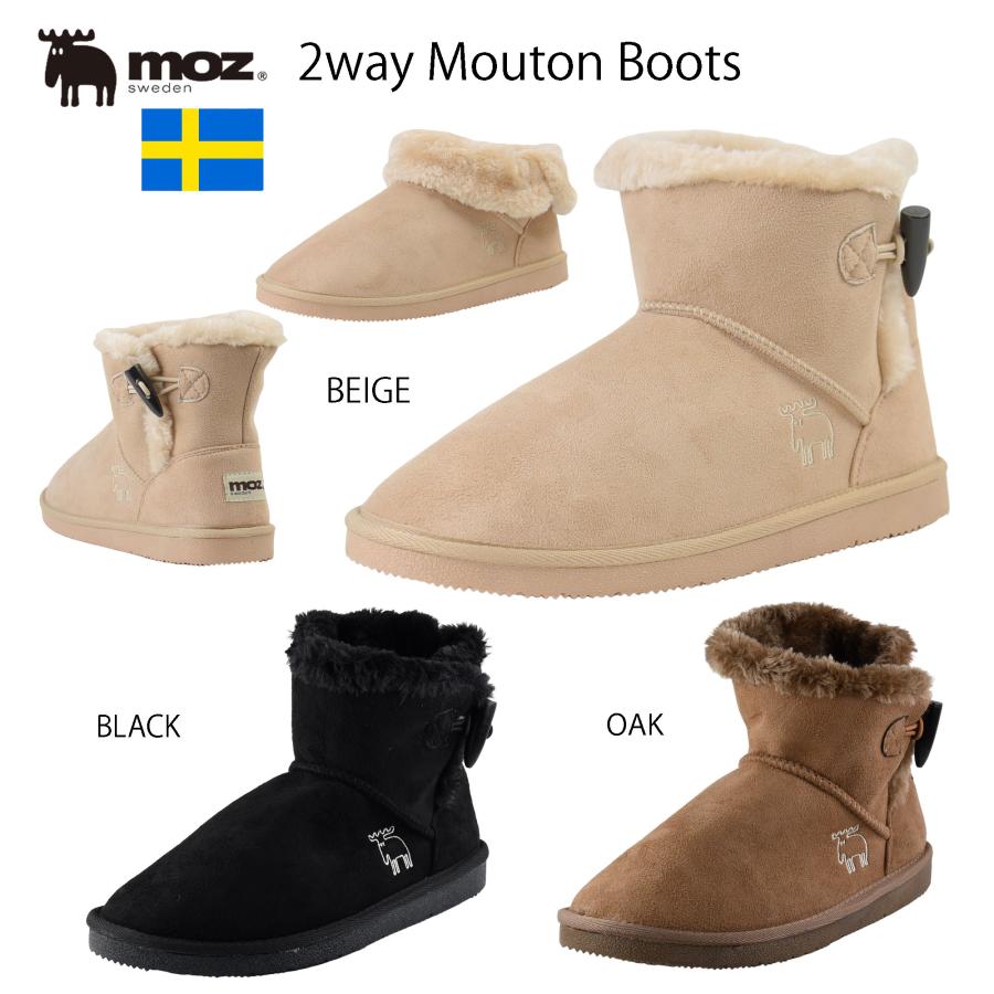 moz（モズ） moz1980 トグルボタン付きムートンブーツ : ラストレYahoo