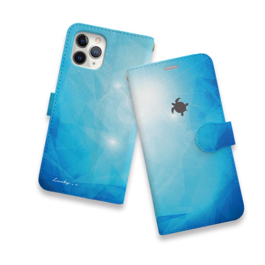 海底からの景色＊ iPhoneケース 手帳型ケース スマホケース 海 カメ