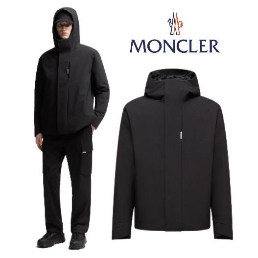 【希少】MONCLER モンクレール ハイブリッド ダウンジャケット 黒 M MONCLER（モンクレール） メンズ ダウンジャケット Gatillier Hooded