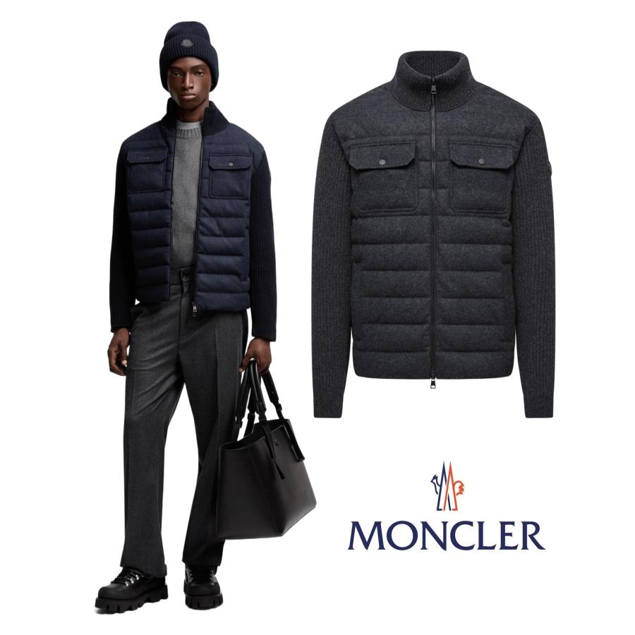 MONCLER（モンクレール） メンズ ダウンジャケット Padded Wool Zip-up