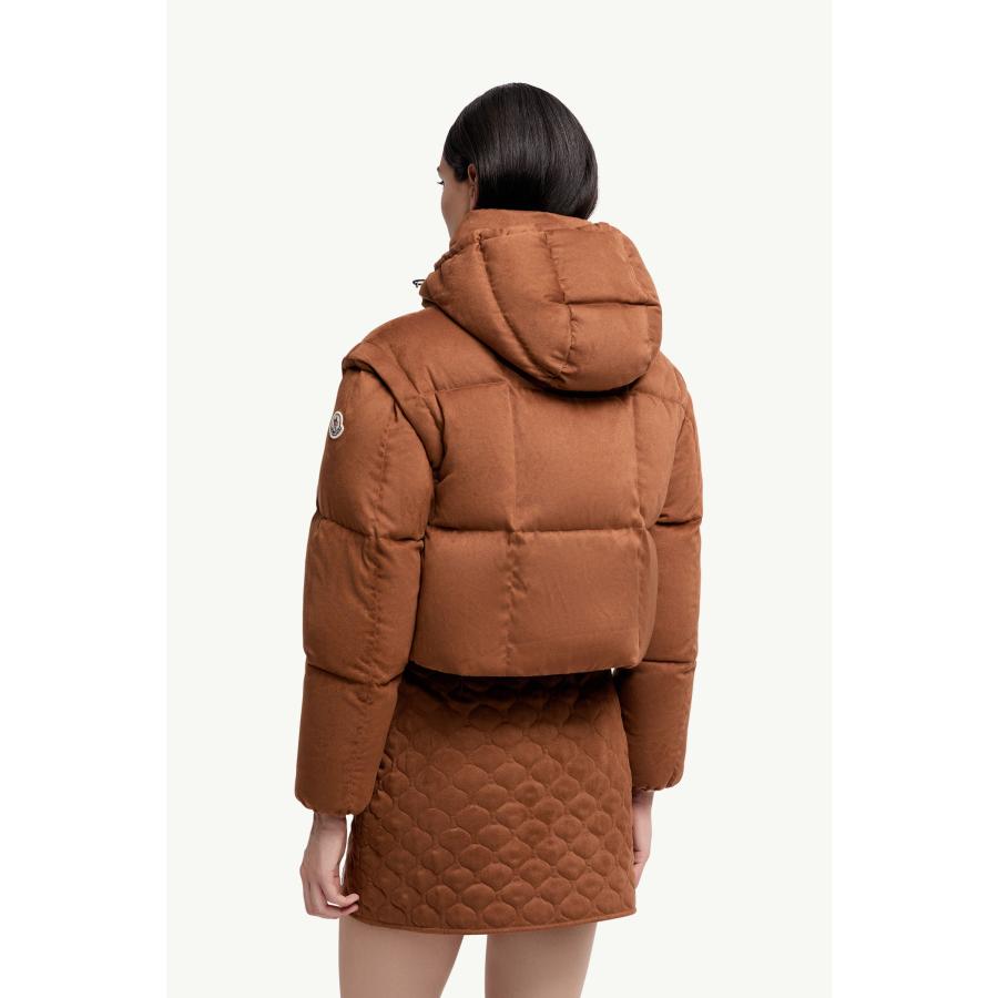 レディース ダウンジャケット MONCLER モンクレール Paterne 2-in-1 Hooded Short Down Jacketの画像