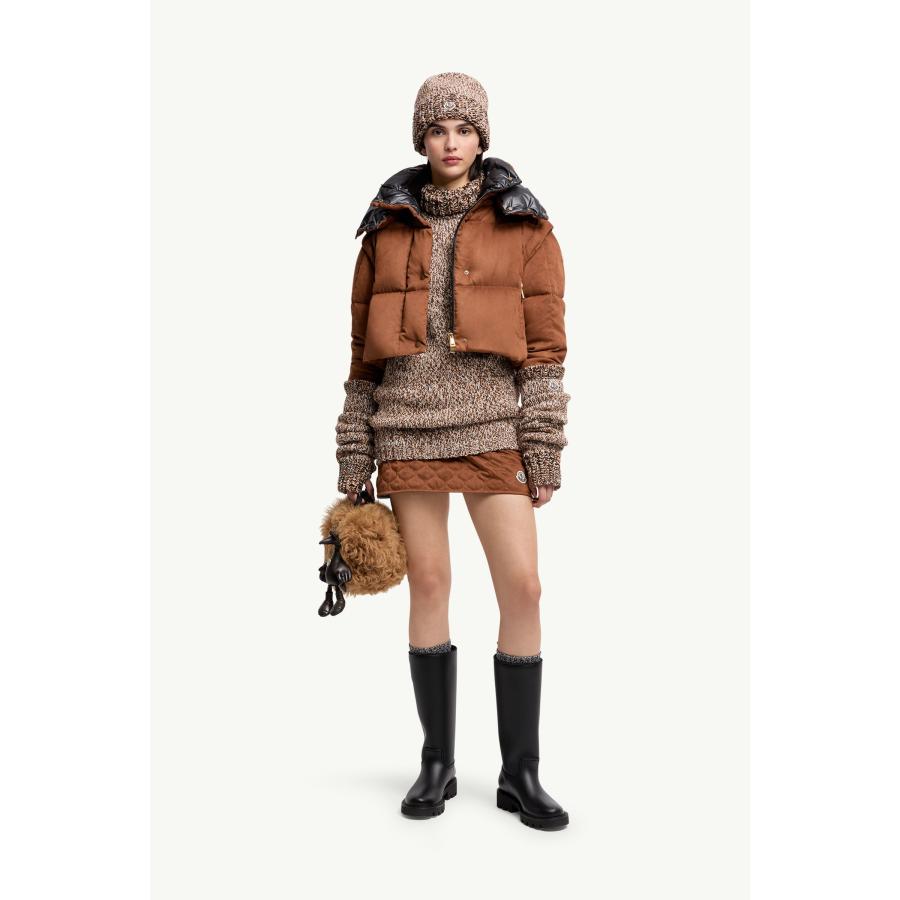 レディース ダウンジャケット MONCLER モンクレール Paterne 2-in-1 Hooded Short Down Jacketの画像