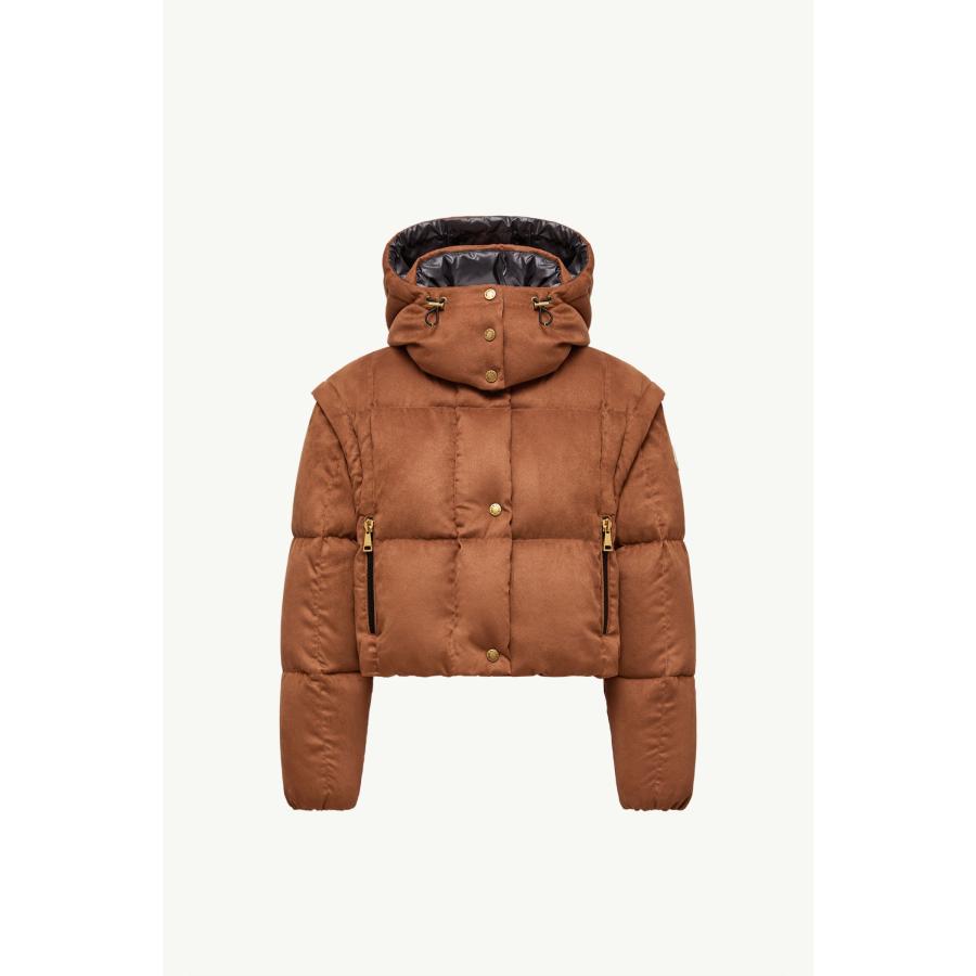 レディース ダウンジャケット MONCLER モンクレール Paterne 2-in-1 Hooded Short Down Jacketの画像