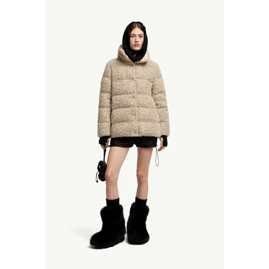 レディース ダウンジャケット MONCLER モンクレール Cochelle Tweed Short Down Jacketの画像