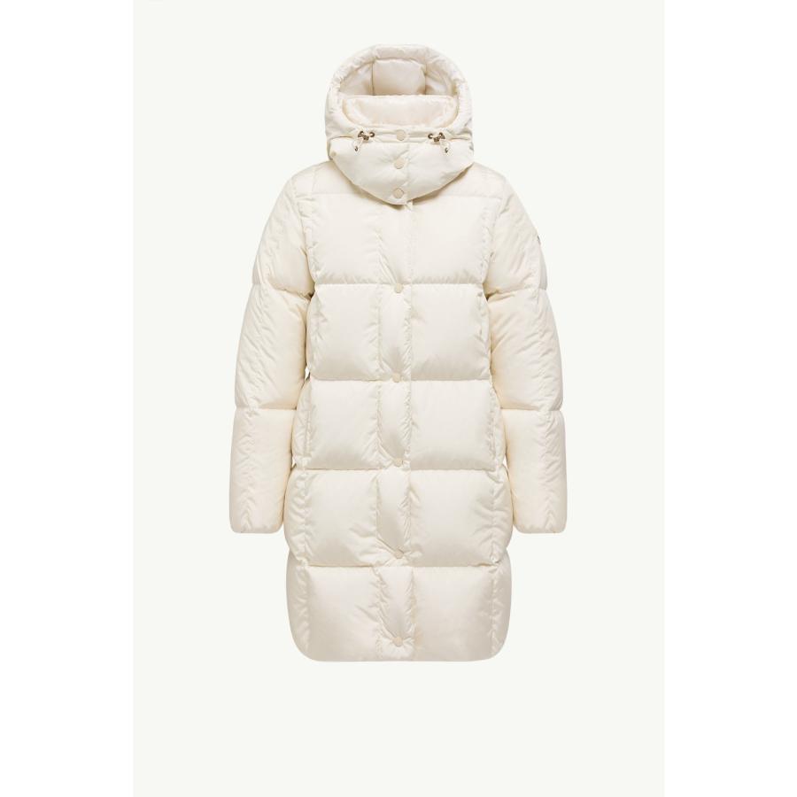 レディース ダウンジャケット MONCLER モンクレール Litte Square-Quilted Hooded Long Down Jacketの画像