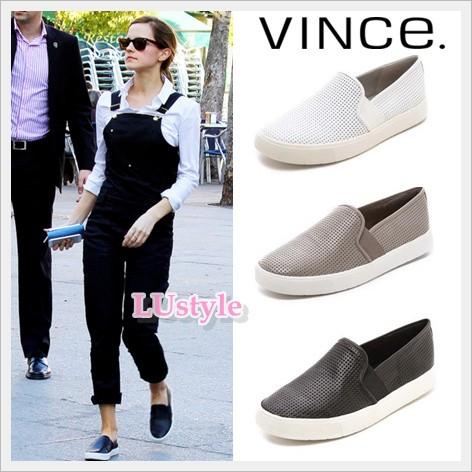 Vince スリッポン デッキシューズ　ホワイト　ブラック　スモーク | VINCE