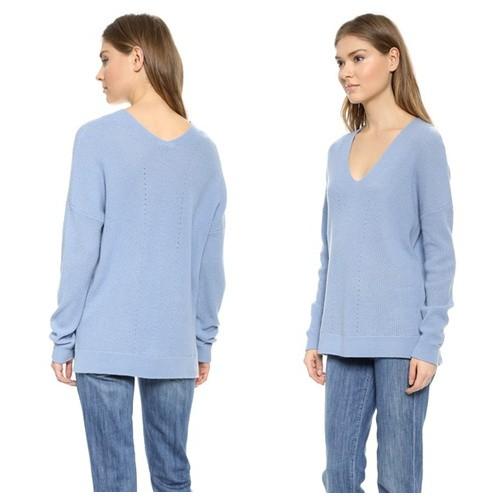 Vince ヴィンス　Vネック　カシミアセーター　ブラック　ブルー | VINCE | 01