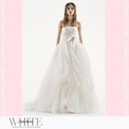 VERA WANG（ヴェラウォン） White by Vera Wang 刺繍ビスチェチュール