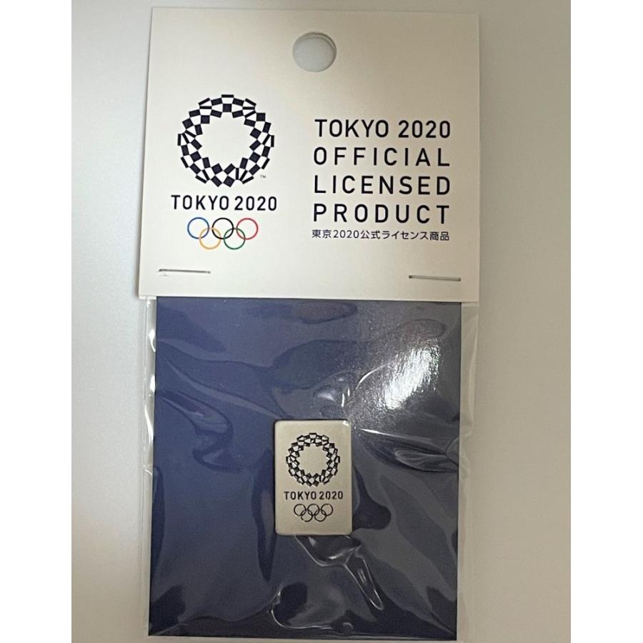 2020東京オリンピックピンバッジ /JP•日本郵便 東京2020 オリンピック ピンバッジ 四角黒EMマットニッケル : Lutty