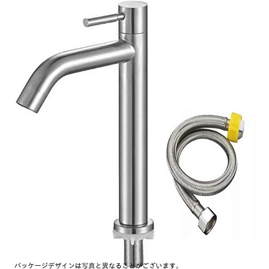 新しい到着 Bath Bath 洗面用 シングルレバー 単水栓 ステンレス製 ロング水栓 蛇口 立水栓 洗面 手洗いボウル A型 高さ305mm 単水栓 50 New限定品 Turningheadskennel Com