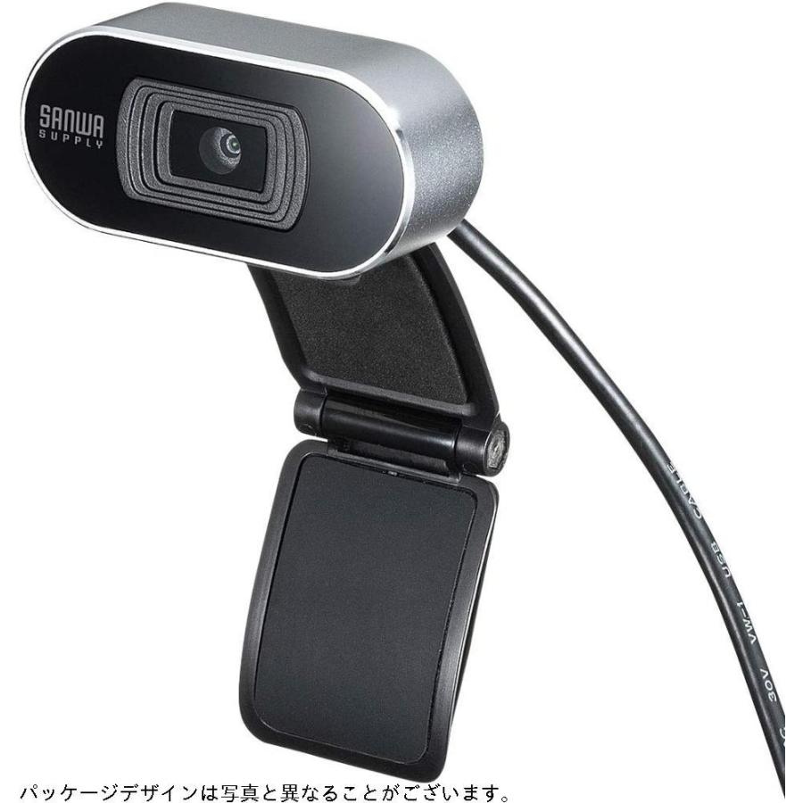 サンワサプライ WEBカメラ オートフォーカス機能搭載 フルHD マイク内蔵 Skype Zoom Teams対応 CMS-V45S ビデオカメラ