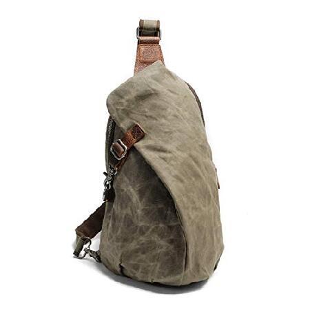 人気の商品をアメリカから直輸入！Men's Sling Backpack Waxed Canvas Crossbody Bag Casual Daypacks_並行輸入品