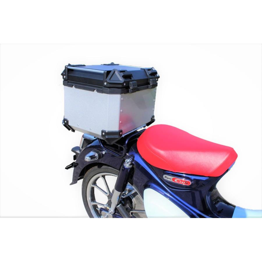 リアボックス トップケース スーパーカブ C125 2bj Ja48 アルミ製 45l カスタム バイク ツーリング アウトドア オフロード バイクカスタム シルバー 012 バイク 車 マフラー Valiente 通販 Yahoo ショッピング