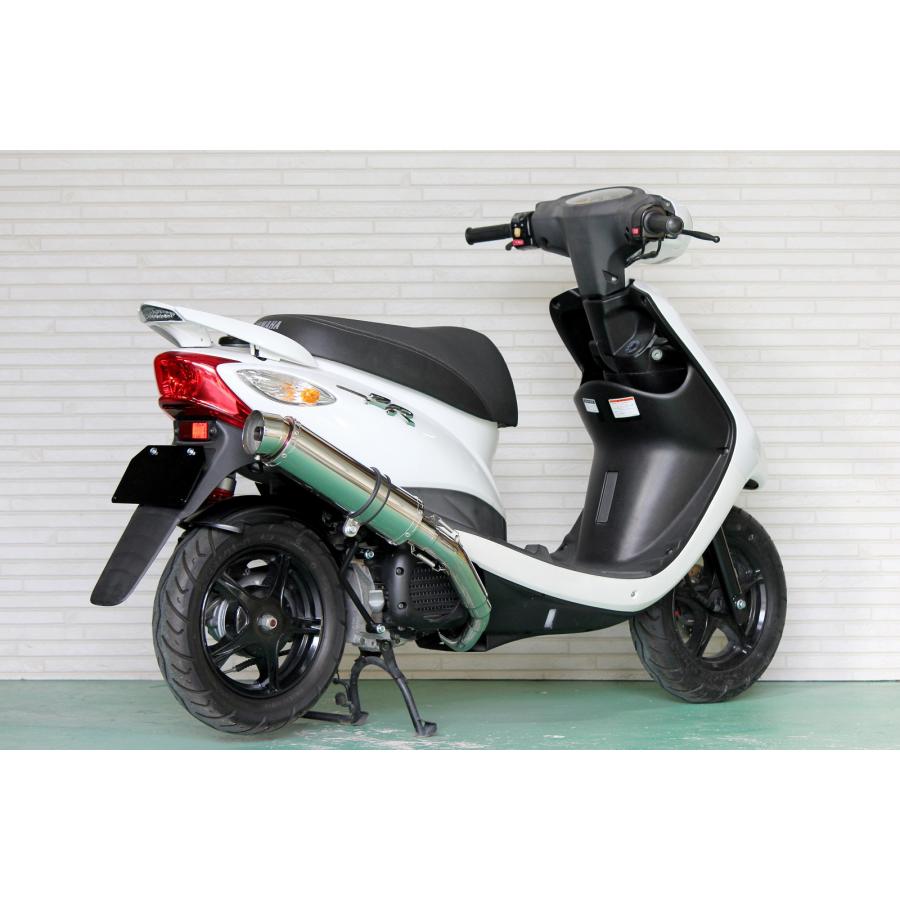 4スト ジョグ ジョグZR バイクマフラー JBH-SA36J JBH-SA39J O2センサー非対応 R300 アップタイプ ステンレス マフラー カスタム パーツ ヤマハ 4st JOG｜luvias｜03