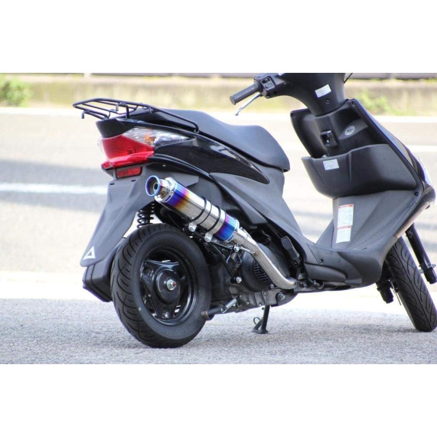 アドレスV125G バイクマフラー EBJ-CF4EA O2センサー車可 SSB ステンレス ブルーカラー マフラー バイク用品 カスタム パーツ スズキ HMS ADDRESS｜luvias｜07