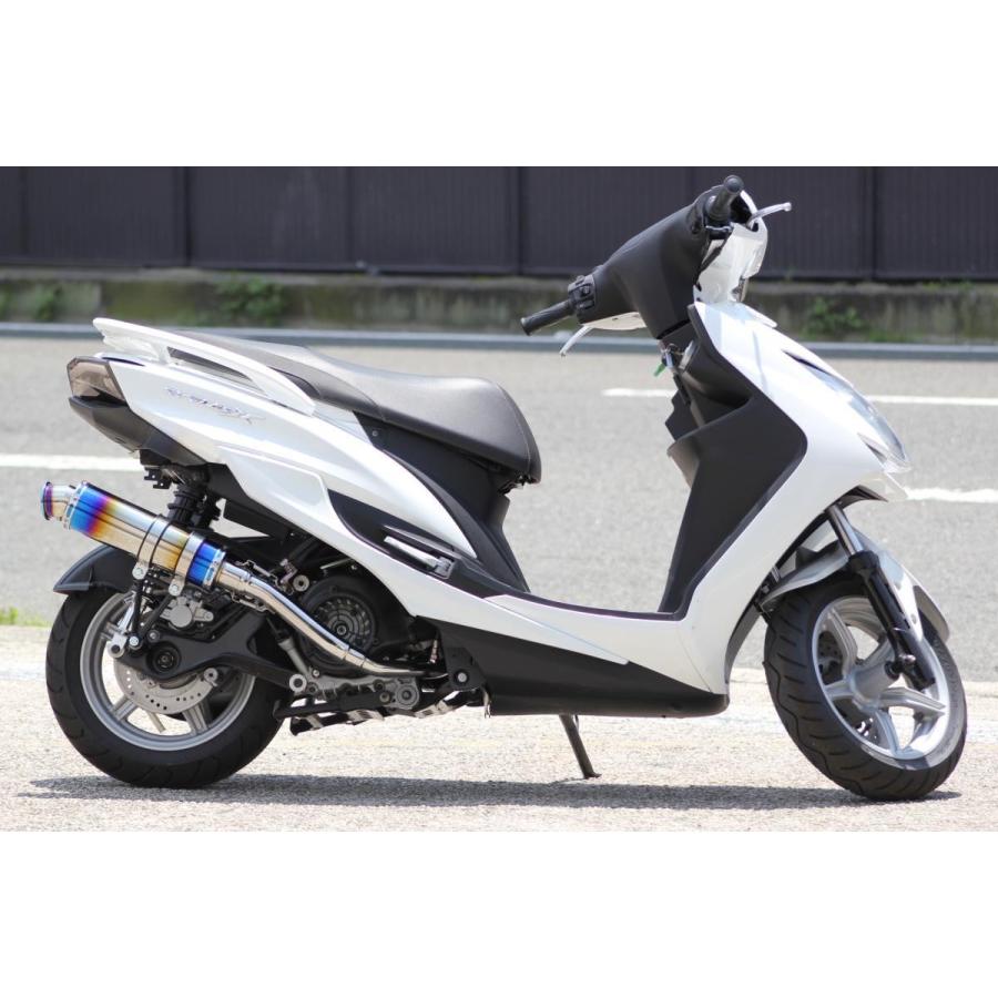 シグナスX SR バイクマフラー 4型 5型 EBJ-SEA5J 2BJ-SED8J SSB ステンレス ブルーカラー マフラー カスタム パーツ ヤマハ バイク用品 ドレスアップ｜luvias｜03