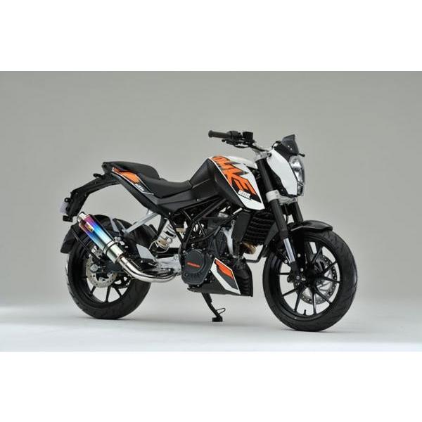 KTM Realize KTM デューク125 デューク200 バイクマフラー 22Racing Ti