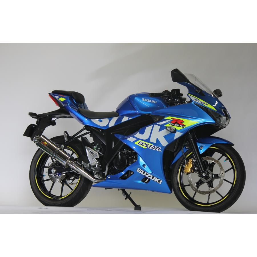 Realize GSX-R125 バイクマフラー 8BJ-DL32D 22Racing ステンレス マフラー シルバー バイク用品 バイクパーツ カスタム パーツ リアライズ スズキ ジスペケ｜luvias｜06