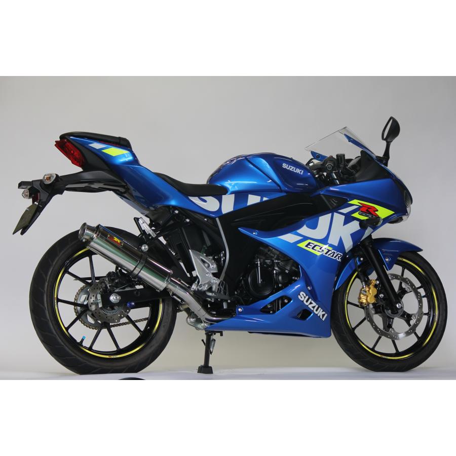 Realize GSX-R125 バイクマフラー 8BJ-DL32D 22Racing ステンレス マフラー シルバー バイク用品 バイクパーツ カスタム パーツ リアライズ スズキ ジスペケ｜luvias｜07