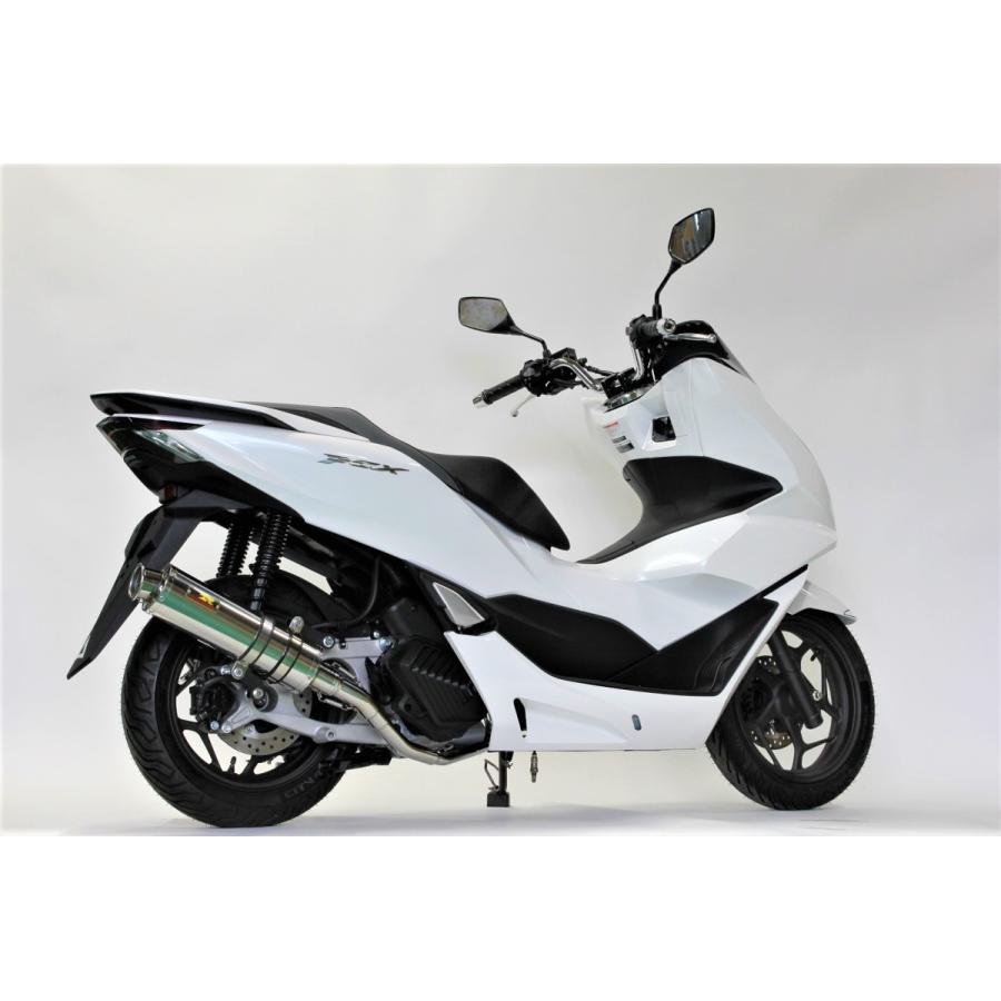 PCX125 バイクマフラー 2BJ-JK05 8BJ-JK05 2021年〜 22Racing ステンレス マフラー シルバー バイク用品 バイクパーツ カスタム パーツ リアライズ ホンダ｜luvias｜06