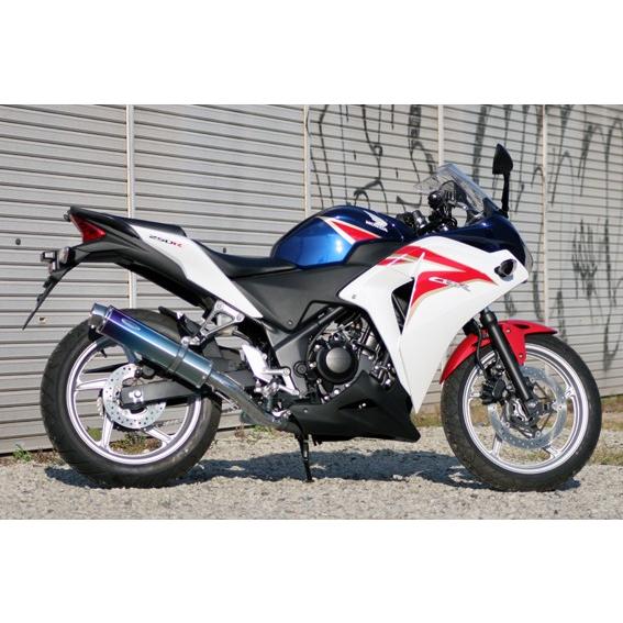 Realize CBR250R バイクマフラー MC41 前期型 一眼モデル 2011〜2013モデル アリア チタン スラッシュタイプ (TypeS) マフラー リアライズ ホンダ｜luvias｜02