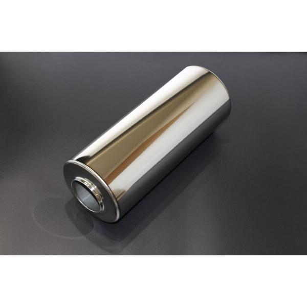 中間タイコ 120φ×340mm 差込 60.5φ 出口 4輪 車 サイレンサー ボディ