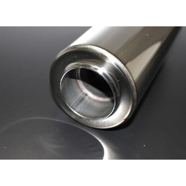 中間タイコ 100φ×300mm 差込 60.5φ 出口 4輪 車 サイレンサー ボディ