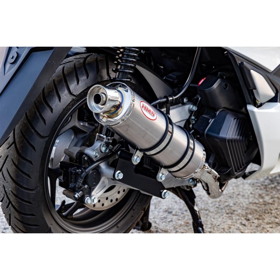 PCX125マフラー HMS製カスマムパーツ ホンダ（HONDA） 【国内メーカー HMS製】ホンダ PCX125 （2BJ-JK05 8BJ