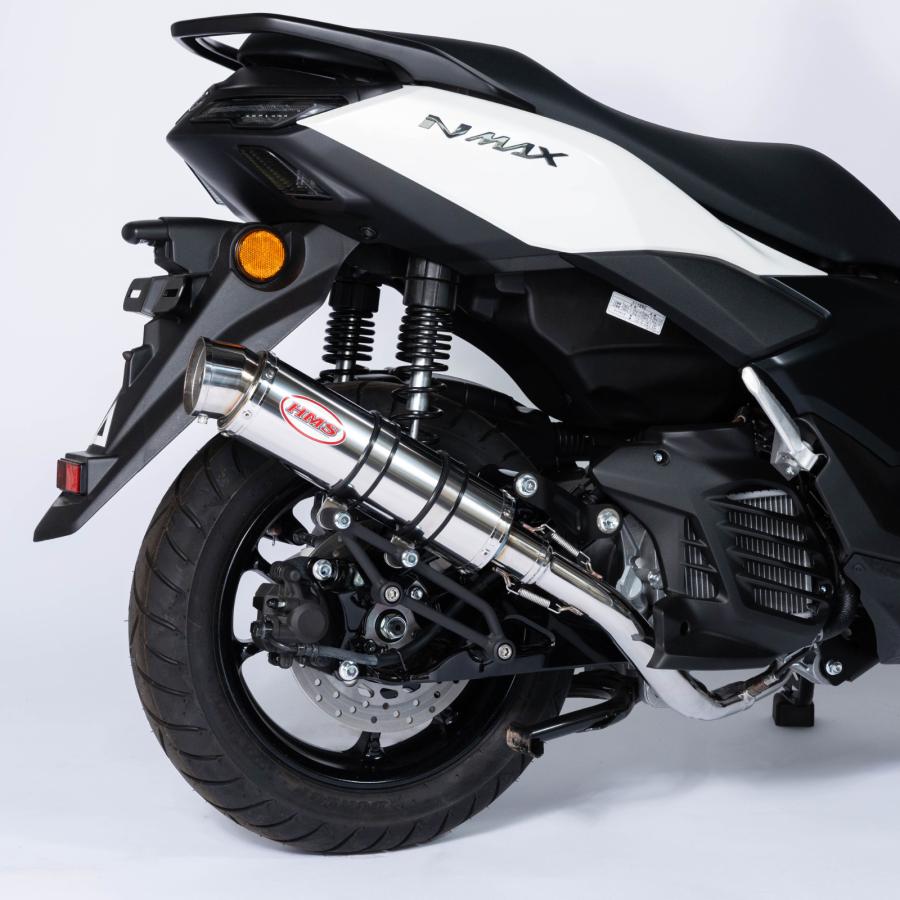 専用　HMS ヤマハ NMAX 125 R300 マフラー ヤマハ発動機 【国内メーカー HMS 製】R300 ステンレス マフラー