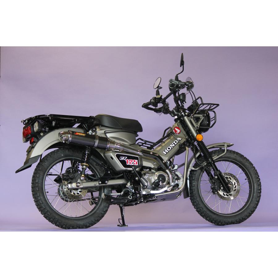 【最新モデル対応】 ハンターカブ バイクマフラー CT125 8BJ-JA65 2BJ-JA55 2020年〜 ブレイド ステンレス ブラックカラー マフラー ホンダ カスタム パーツ｜luvias｜07