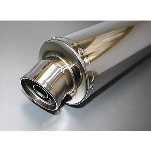 汎用サイレンサー 100φ×340mm 差込径 50.8φ ステンレス シルバーカラー
