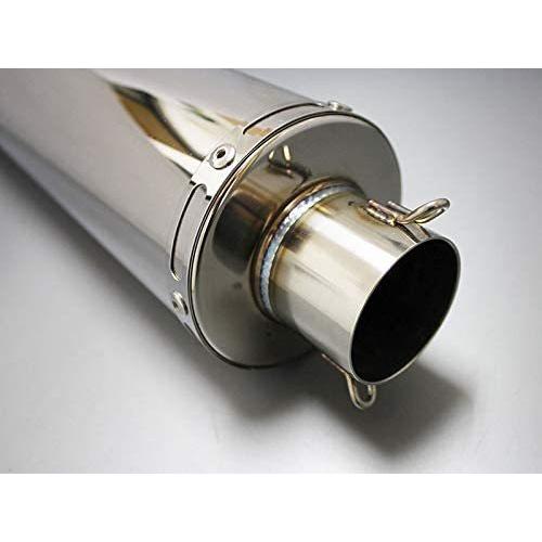 汎用サイレンサー 90φ×300mm 差込径 50.8φ ステンレス シルバーカラー