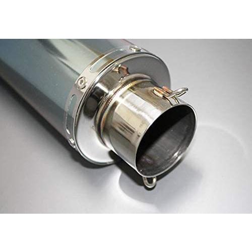 専用汎用サイレンサー100φ✕45mm エキパイ差し込み口の内径63φカール 専用汎用サイレンサー100φ✕45mm エキパイ差し込み口の内径63φ