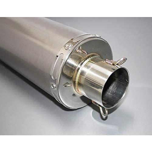 汎用サイレンサー 100φ×450mm 差込径60.5φ チタンソリッド バイク