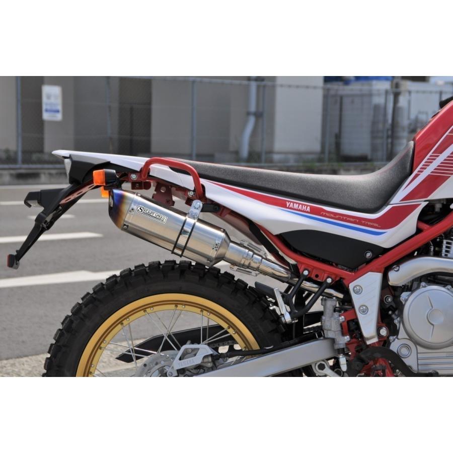 Secret Speed シークレットスピード ヤマハ セロー250 トリッカー スリップオン バイクマフラー 異形 モタード Sus ステンレス ブルー マフラー 予約販売