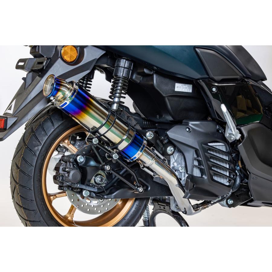 JASMA ステンレス マフラー本体 シルバー/ブルー ヤマハ発動機 【国内メーカー HMS 製】 SSBステンレス マフラー ブルー