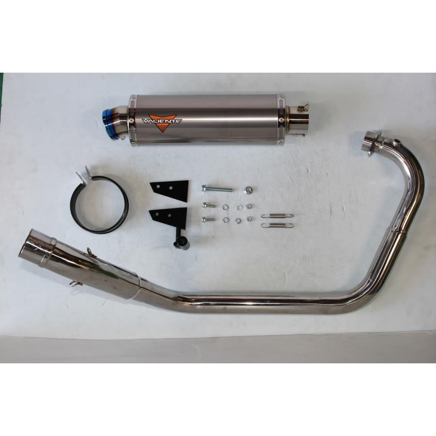 ジクサー150 バイクマフラー 8BK-ED131 2023年モデル対応 Dura デュラ チタンソリッド マフラー シルバー カスタム パーツ Valiente バリエンテ スズキ_1