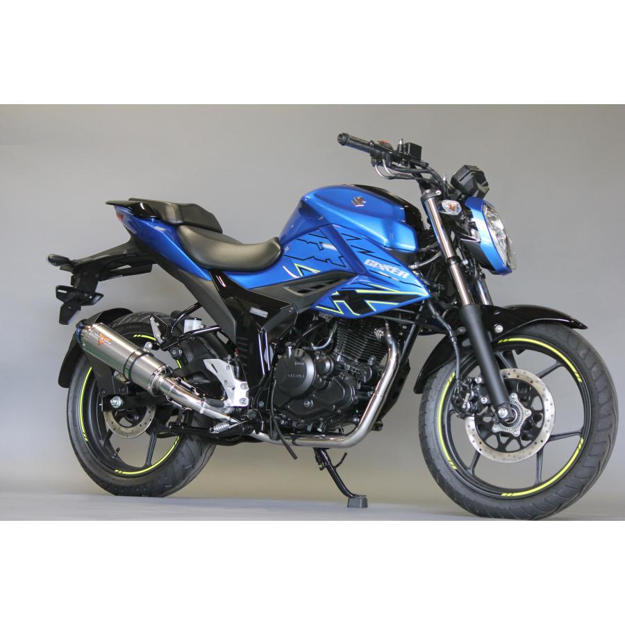 ジクサー150 バイクマフラー 8BK-ED131 2023年モデル対応 Dura デュラ チタンソリッド マフラー シルバー カスタム パーツ Valiente バリエンテ スズキ_5