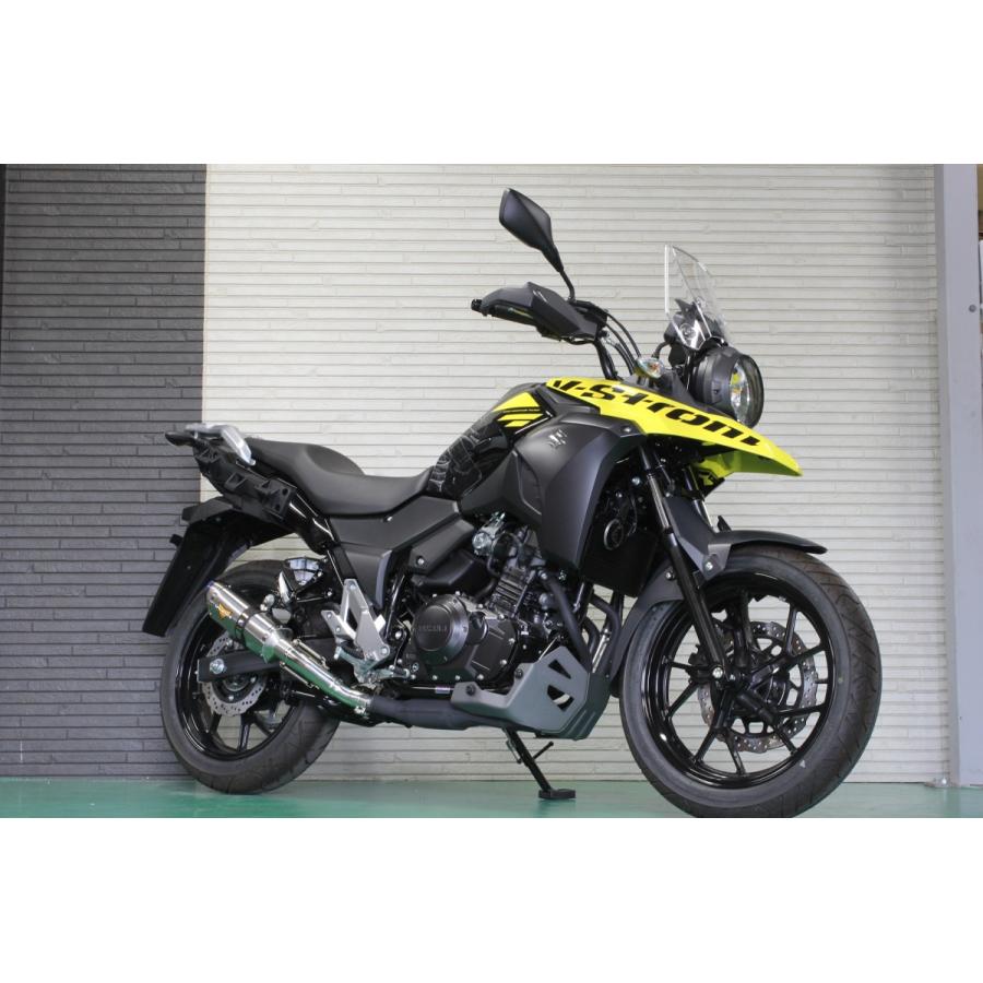 Vストローム250 バイクマフラー 2BK-DS11A ミーア ステンレス ブルー