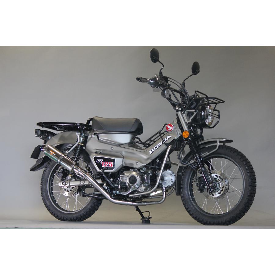 ハンターカブCT125 バイクマフラー 8BJ-JA65 2BJ-JA55 スパルタ ステンレス ダウンタイプマフラー バイク用品 バイクパーツ Valiente バリエンテ ホンダ｜luvias｜03