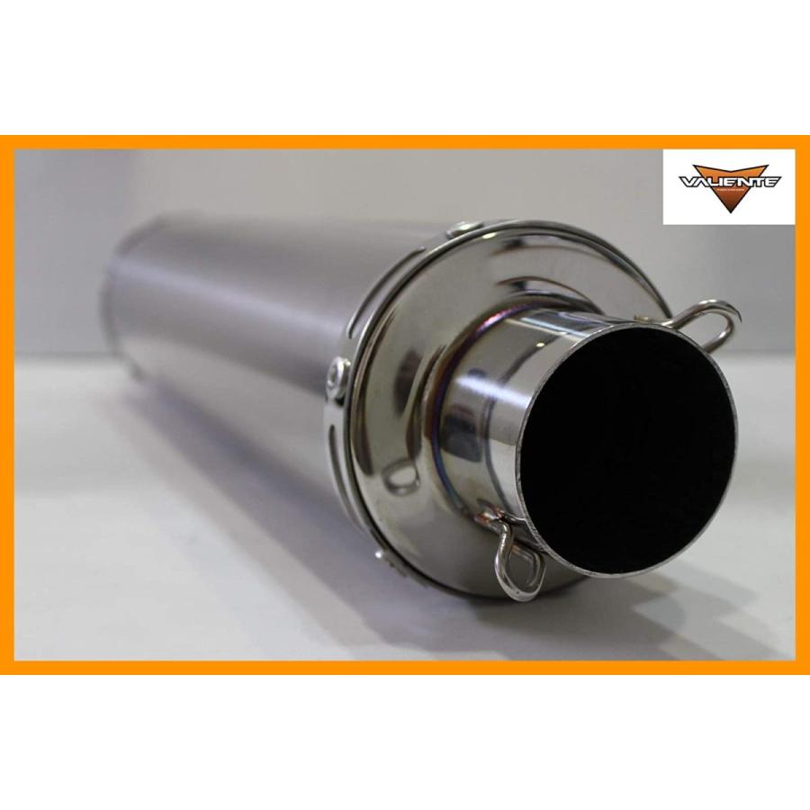 VALIENTE マフラー サイレンサー 汎用 バイクパーツ Valiente（バリエンテ） 汎用サイレンサー 100Φ×300mm 差込径 60.5Φ