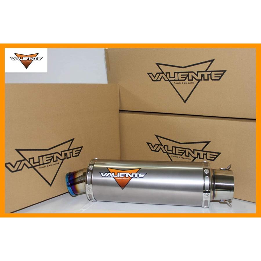 Valiente 汎用サイレンサー 100Φ×350mm 差込径 60.5Φ用 バイク