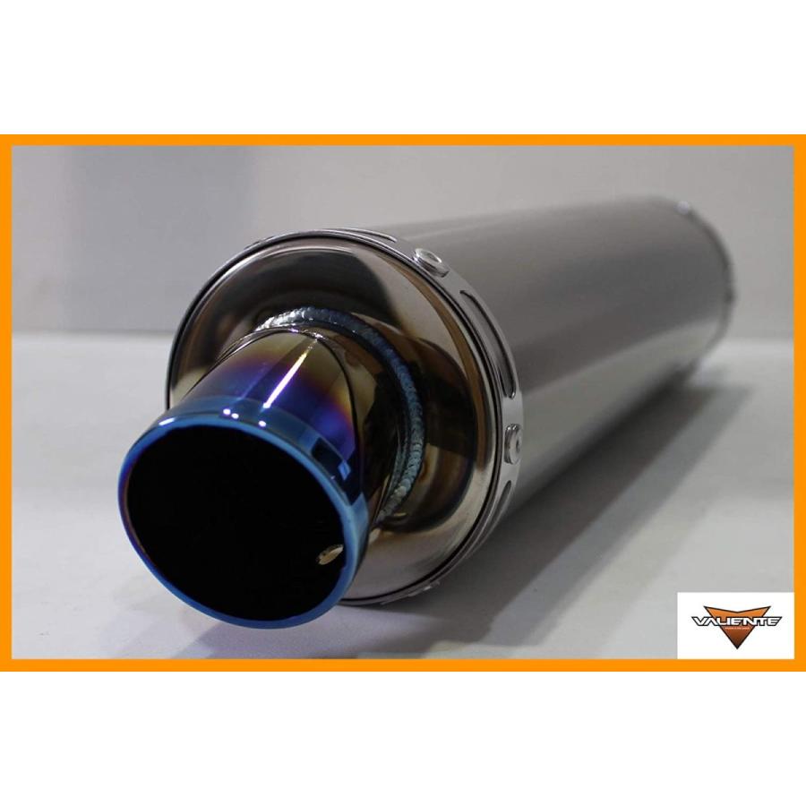 バイクマフラー 汎用サイレンサー 50.8Φ用 90Φ×350mm カスタム Valiente 汎用サイレンサー 90Φ×250mm 差込径 50.8Φ用 バイク