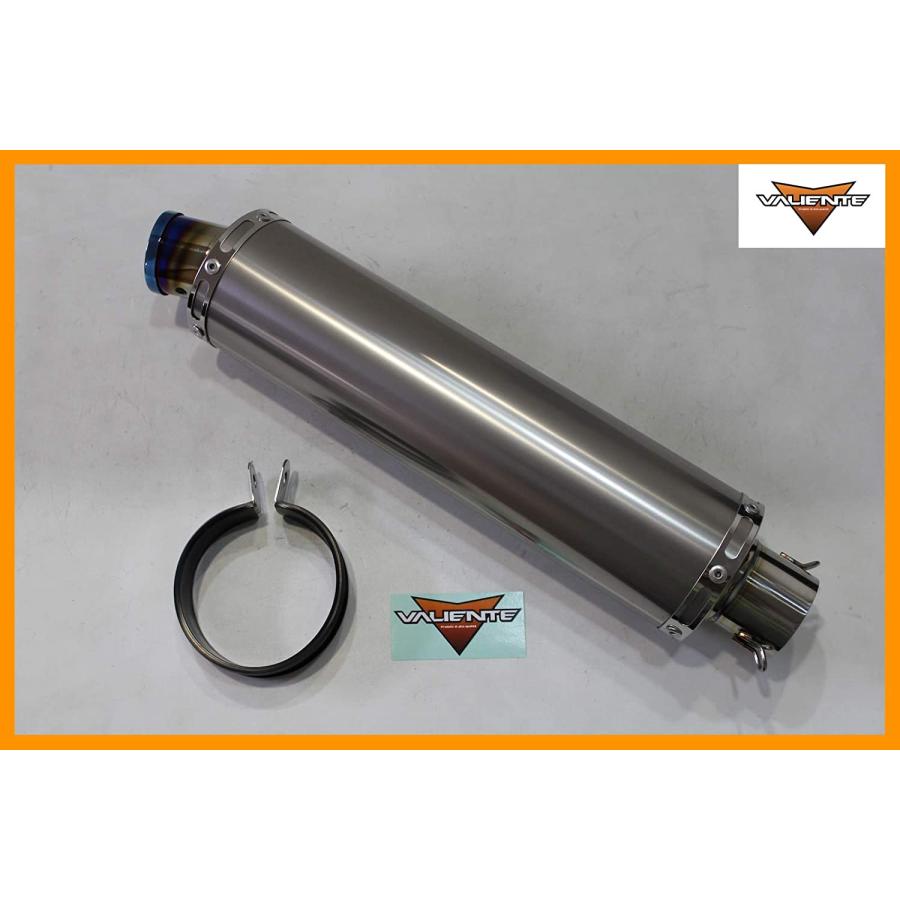 Valiente 汎用サイレンサー 100Φ×300mm 差込径 50.8Φ用 バイク