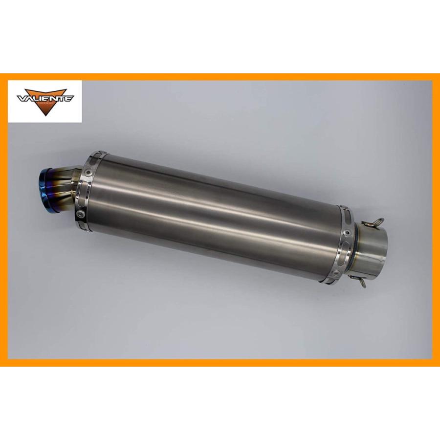 Valiente 汎用サイレンサー 100Φ×300mm 差込径 50.8Φ用 バイク