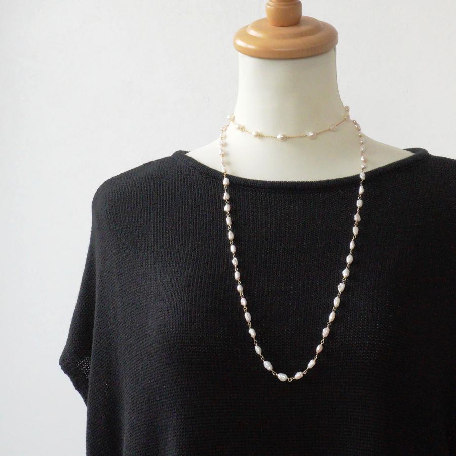 7amulet セブンアミュレット 14KGF ケシパール ロングネックレス 