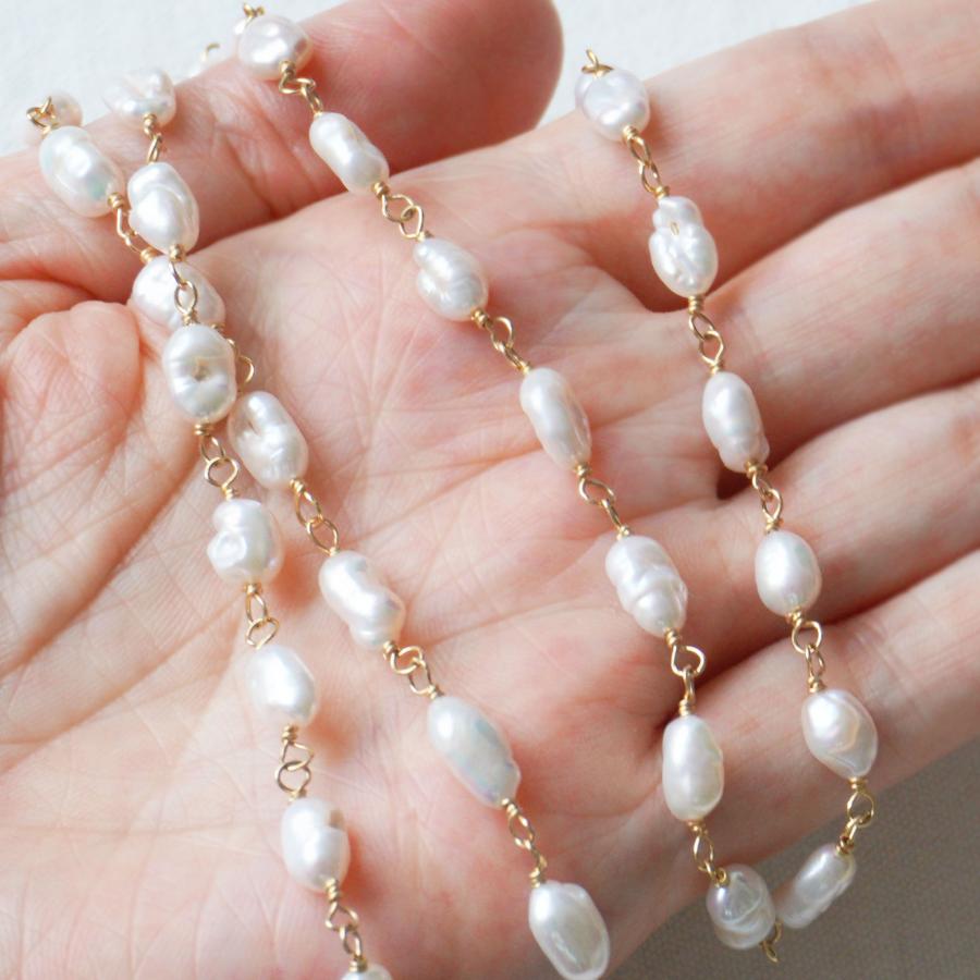 7amulet セブンアミュレット 14KGF ケシパール ロングネックレス 