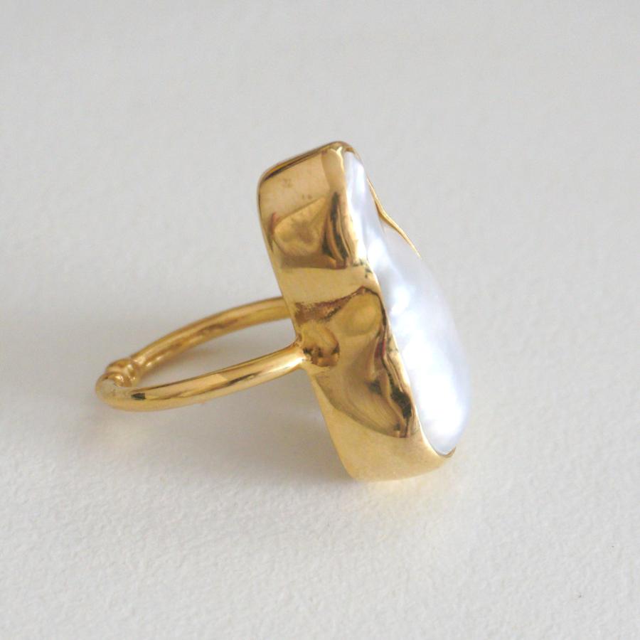 7amulet セブンアミュレット 18kgf バロックパール リング : ラブリ