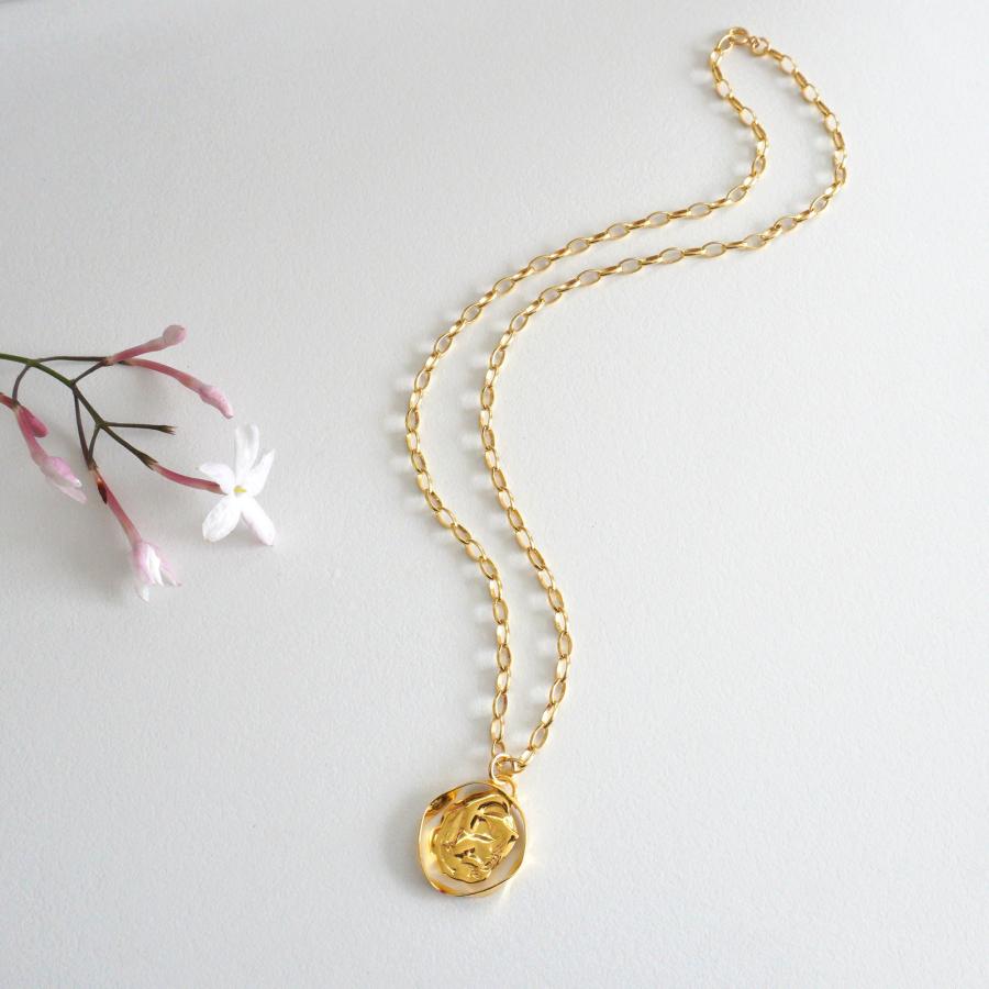 BONVO 【SALE】BONVO ボンボ DIA ARC ネックレス ゴールド チェーン 